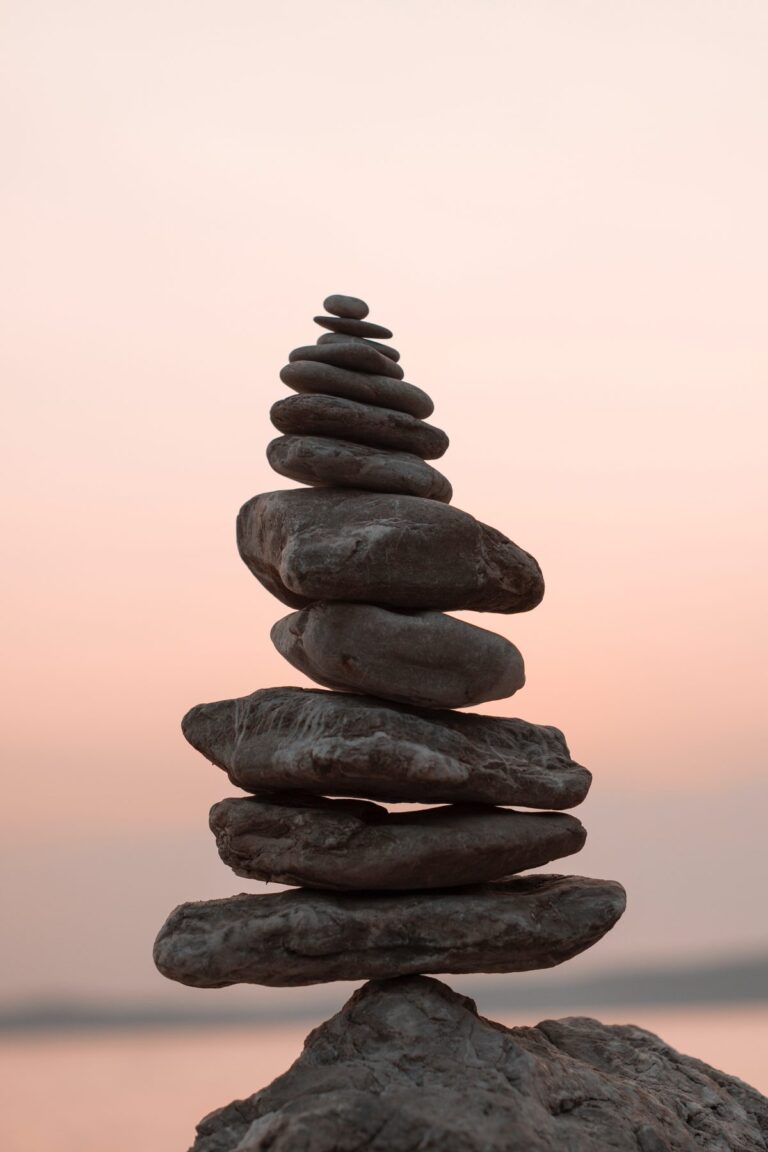 balanced pile of stones