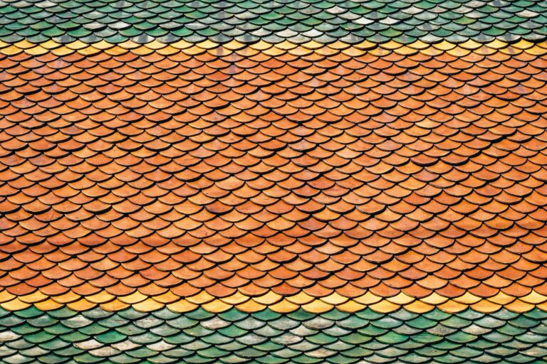 green and orange textured pattern