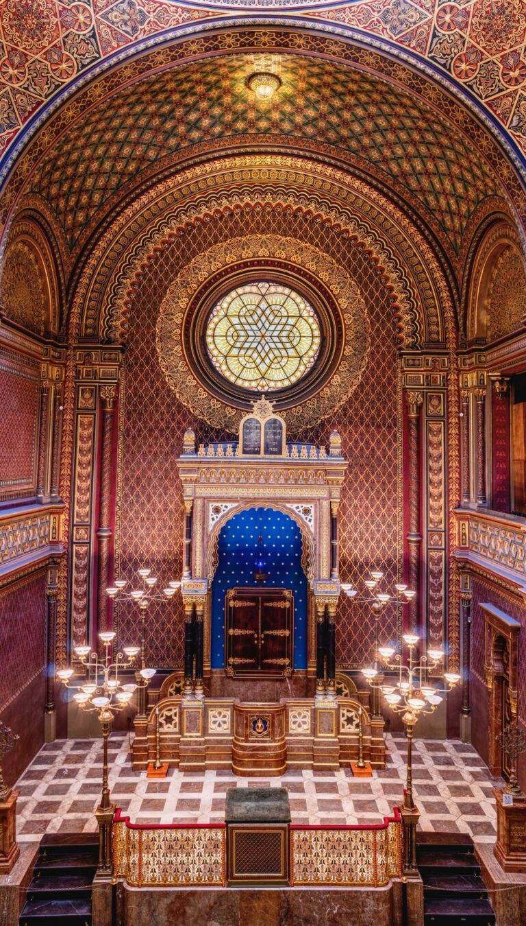 ornate synagogue sanctuary