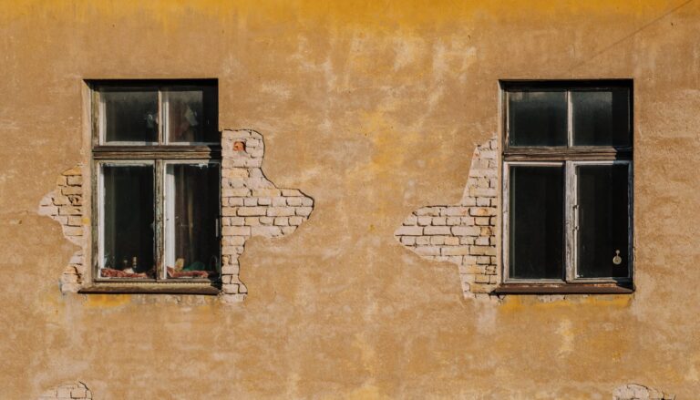 wall with two windows