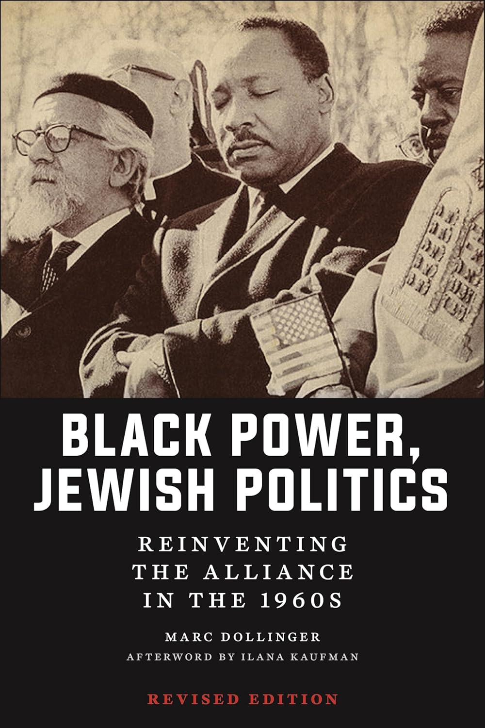 Cover of Black Power, Jewish Politics showing a historical photo of three men in discussion.