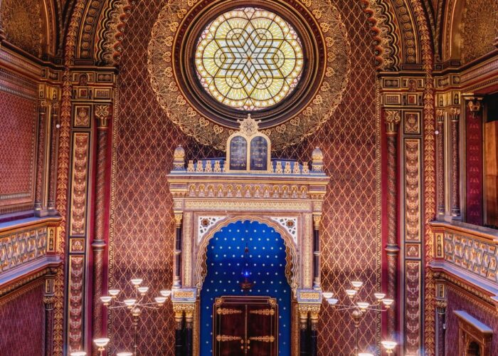 ornate synagogue sanctuary